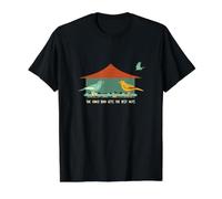 Humor de observación de Aves The Early Bird obtiene Las Mejores nueces Camiseta gráfica económica, Hombre, Negro, L