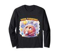 Humor de Pensamiento Profundo del Cerebro Curioso Manga Larga