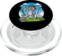 Humor de pesca de la victoria de Cat Big Catch PopSockets PopGrip para MagSafe