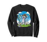 Humor de pesca de la victoria de Cat Big Catch Sudadera