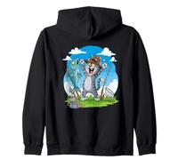Humor de pesca de la victoria de Cat Big Catch Sudadera con Capucha