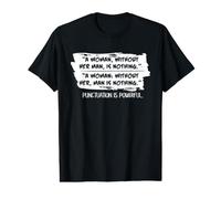 Humor de puntuación para escritoras y maestras de gramática Camiseta gráfica económica