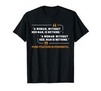 Humor de puntuación para escritoras y maestras de gramática Camiseta gráfica económica