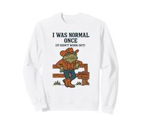 Humor de Rana Vaquera FUI Normal una Vez el Sarcasmo Occidental Divertido Sudadera