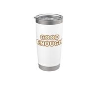 Humor de trabajo perfeccionista lo suficientemente bueno Vaso térmico de acero inoxidable de doble pared