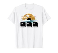 Humor de Vacaciones tecnológicas - Ctrl Alt Esc Beach Escape Camiseta