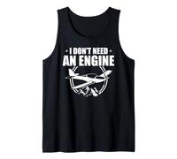 Humor De Vuelo Sin Motor para Pilotos Y Fans Camiseta sin Mangas