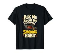 Humor del ahumador del Cocinero del Patio Trasero Camiseta gráfica económica