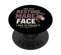 Humor del Caballo Humor Propietario de Caballos experimentado Puedo Leer Caballos PopSockets PopGrip Adhesivo