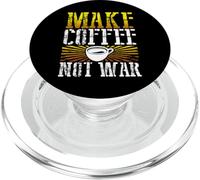 Humor del café Hacer café no Guerra Bebedor de café PopSockets PopGrip para MagSafe