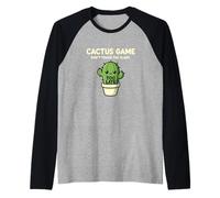 Humor del Juego Don't Touch The Plant Too Late Camiseta Manga Raglan