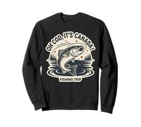 Humor del Viaje de Pesca de los Hombres a Canadá con Amigos Sudadera