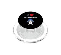 Humor Deporte Sencillo Artes marcial i Love Taekwondo PopSockets PopGrip para MagSafe