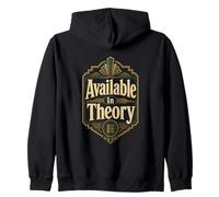 Humor Disponible en teoría Sudadera con Capucha
