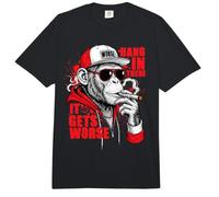 Humor Divertido, «Ánimo, Que Esto va a Peor», Sarcasmo Comfort Colors Adult Heavyweight T-Shirt