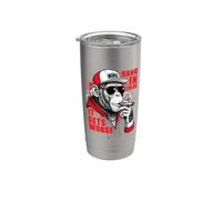 Humor divertido, «Ánimo, que esto va a peor», sarcasmo Vaso térmico de acero inoxidable de doble pared