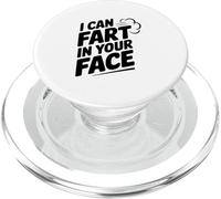 Humor Divertido con Texto en inglés I Can Fart In Your Face PopSockets PopGrip para MagSafe