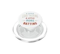Humor Divertido de bateador de críquet Un Poco Menos Hablando, PopSockets PopGrip para MagSafe