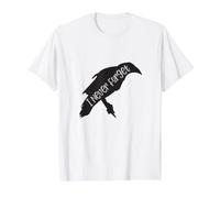 Humor Divertido de Cuervo y Cuervo Que Nunca olvidé Camiseta gráfica económica, Hombre, Blanco, XL