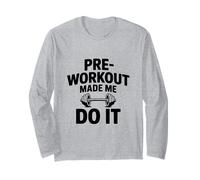 Humor Divertido de Gimnasio Antes del Entrenamiento me Hizo Hacerlo Manga Larga