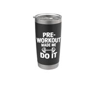 Humor divertido de gimnasio antes del entrenamiento me hizo hacerlo Vaso térmico de acero inoxidable de doble pared