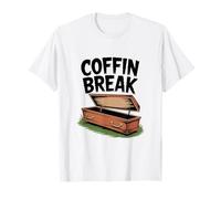 Humor Divertido de Halloween de ruptura de ataúd para la Temporada Espeluznante Camiseta