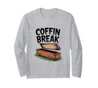 Humor Divertido de Halloween de ruptura de ataúd para la Temporada Espeluznante Manga Larga