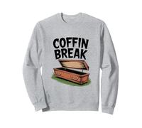 Humor Divertido de Halloween de ruptura de ataúd para la Temporada Espeluznante Sudadera