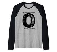 Humor Divertido de la Gente Anti-Deportes Diciendo Yay Sports I Dont Care Camiseta Manga Raglan