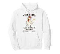 Humor Divertido de Pollo con Texto en inglés I Don't Fart I Just Whisper in My Pants Sudadera con Capucha
