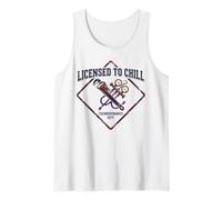 Humor Divertido de refrigeración para técnico HVAC con Licencia To Chill Camiseta sin Mangas