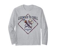 Humor Divertido de refrigeración para técnico HVAC con Licencia To Chill Manga Larga