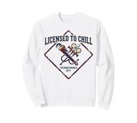 Humor Divertido de refrigeración para técnico HVAC con Licencia To Chill Sudadera