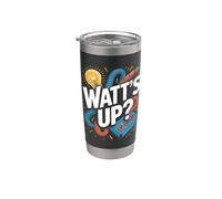 Humor divertido electricista de Watt's Up Vaso térmico de acero inoxidable de doble pared