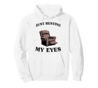 Humor Divertido para Hombre papá Abuelo Simplemente descansando mis Ojos Sudadera con Capucha
