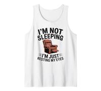 Humor Divertido para Hombres, papá, no duermo, Estoy descansando mis Ojos Camiseta sin Mangas