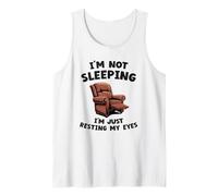 Humor Divertido para Hombres, papá, no duermo, Estoy descansando mis Ojos Camiseta sin Mangas
