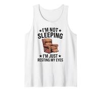 Humor Divertido para Hombres, papá, no duermo, Estoy descansando mis Ojos Camiseta sin Mangas