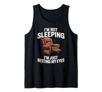 Humor Divertido para Hombres, papá, no duermo, Estoy descansando mis Ojos Camiseta sin Mangas