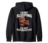 Humor Divertido para Hombres, papá, no duermo, Estoy descansando mis Ojos Sudadera con Capucha