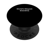 Humor Divertido sarcástico de la Abuela más Buena del Mundo para mamás PopSockets PopGrip Adhesivo