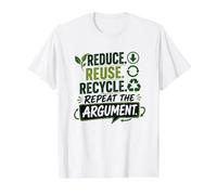 Humor Divertido sobre el Cambio climático Camiseta gráfica económica, Hombre, Blanco, M