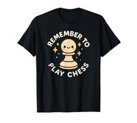 Humor Divertido y Lindo Personaje Recuerda Jugar al ajedrez Camiseta