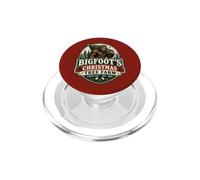 Humor Divertido y Vintage de Bigfoot's Christmas Tree Farm sobre Sasquatch PopSockets PopGrip para MagSafe