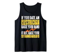 Humor Electricista Amor Estándares Altos Chispa Camiseta sin Mangas