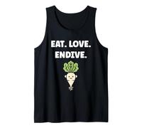 Humor endive minimalist vegetable quote eat love endive Camiseta sin Mangas