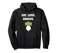 Humor endive minimalist vegetable quote eat love endive Sudadera con Capucha