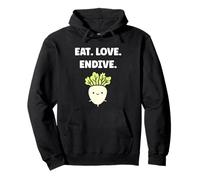 Humor endive minimalist vegetable quote eat love endive Sudadera con Capucha