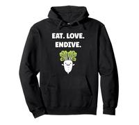 Humor endive minimalist vegetable quote eat love endive Sudadera con Capucha