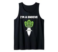 Humor endive minimalist vegetable simple i'm a endive Camiseta sin Mangas